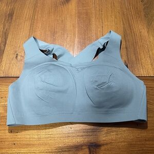 Lululemon Womens Enlite Olive Green High Impact Active Gym Sports Bra Size 36C